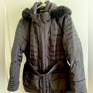 Jones New York Belted Puffer size large women’s